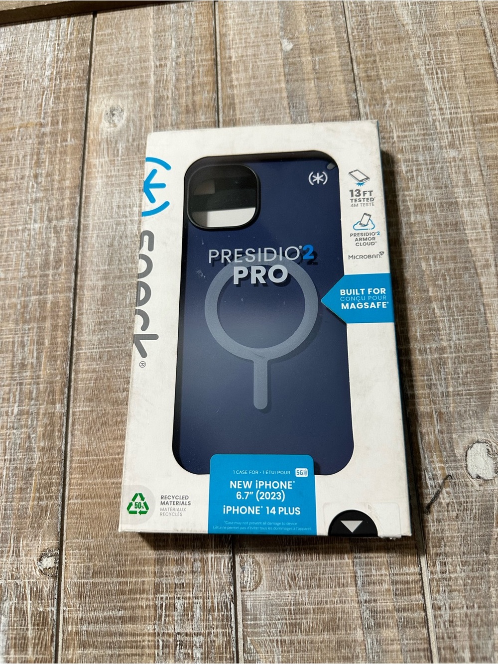 speck Presidio2 Pro MagSafe Case Navy Blue for iPhone 14 Plus
